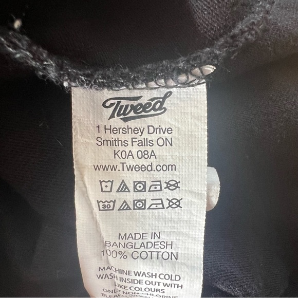 Tweed Graphic Slogan Tee Shirt Black - Picture 7 of 7